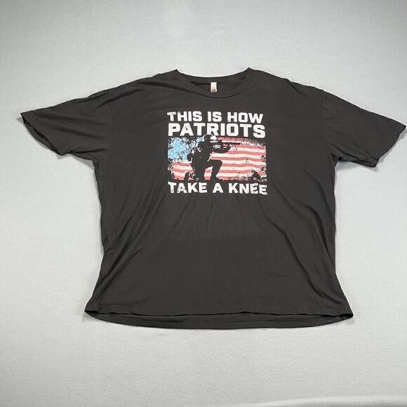 This Is How Americans Take A Knee T- Shirt Men's 3XL Patriotic Veteran Soldier - Picture 1 of 5